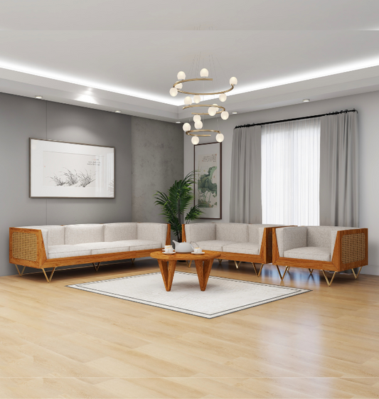 Urban Den High-Quality and Comfortable 6 Seater Sofa Set | Customize Sofa