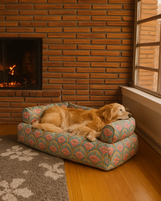 Floral print Urban Den Dog Bed 100% cotton