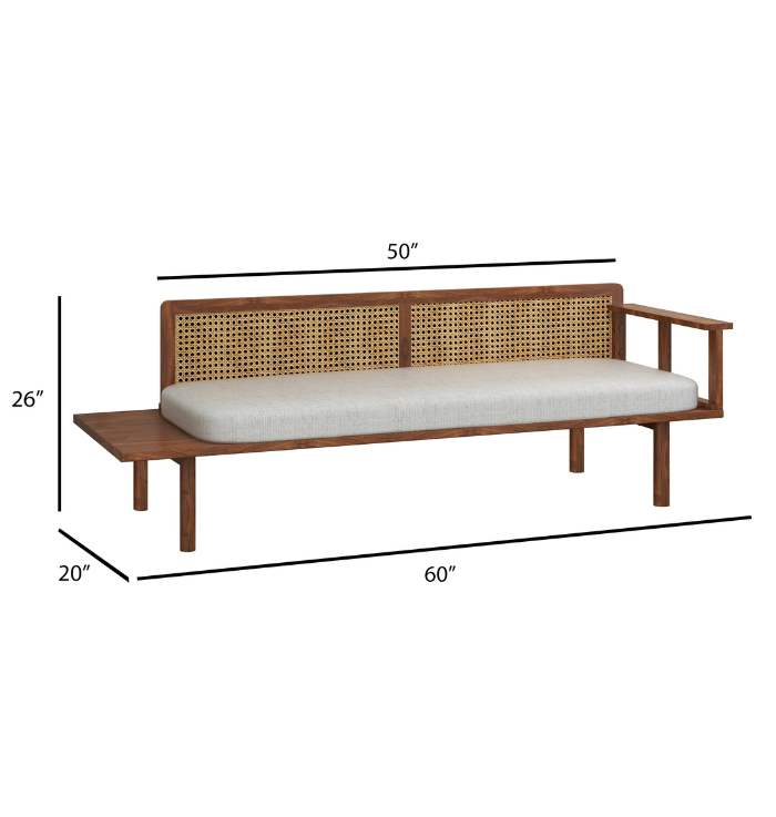 Urban Den 3 Seater Wooden Bench