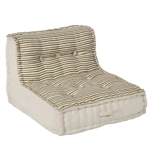 Striped Floor Sofa Block Print Attached