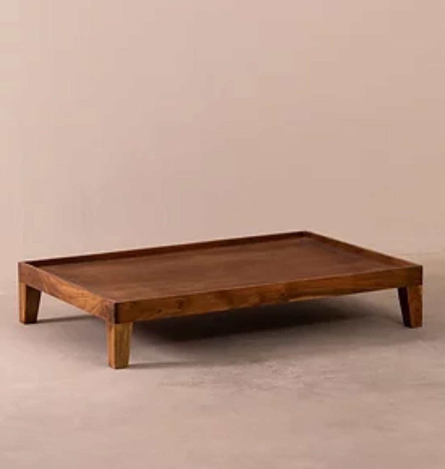 Beautiful Peachy Brown Print Floor Pad Sofa Mattress