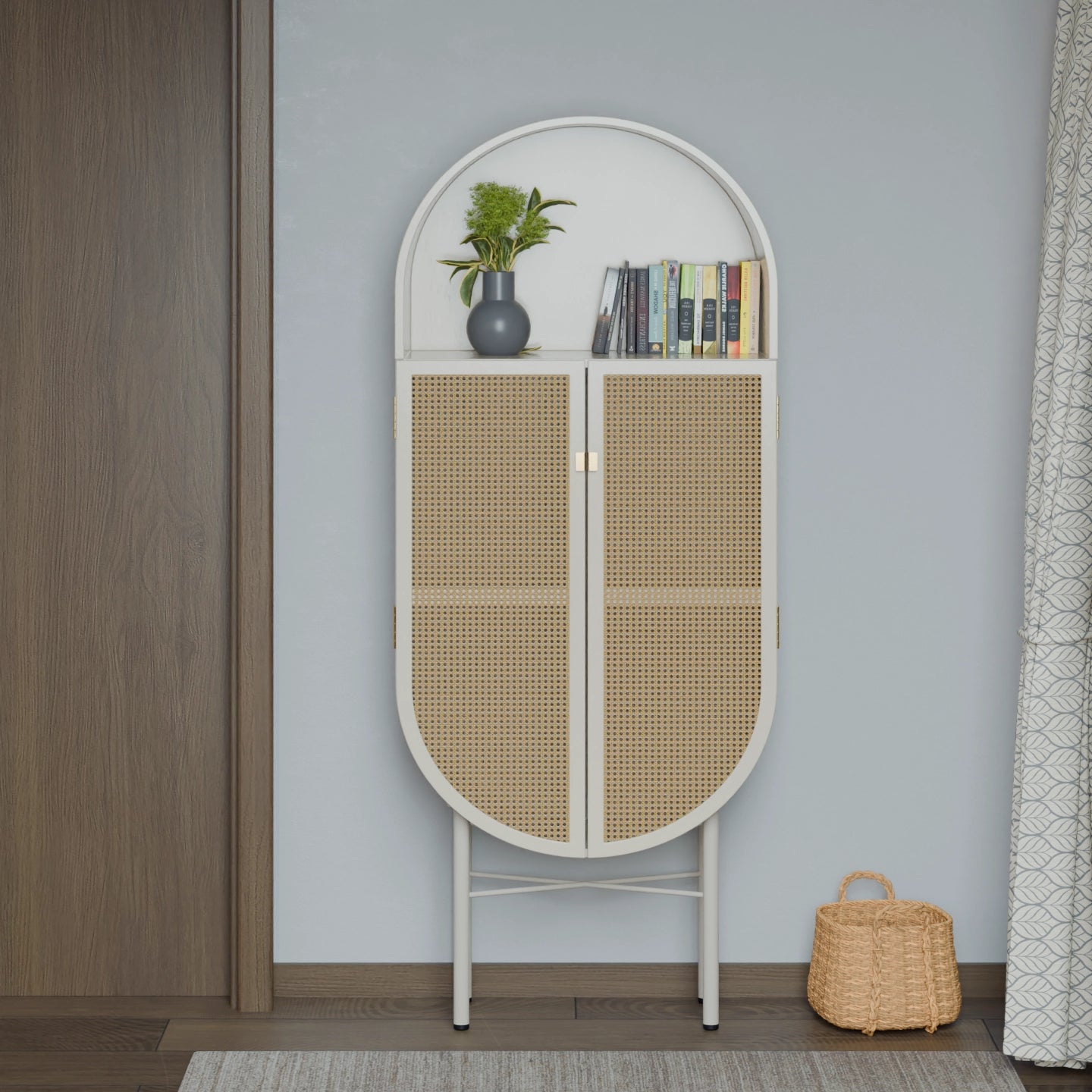 Urban Den Arc Rattan Cabinet