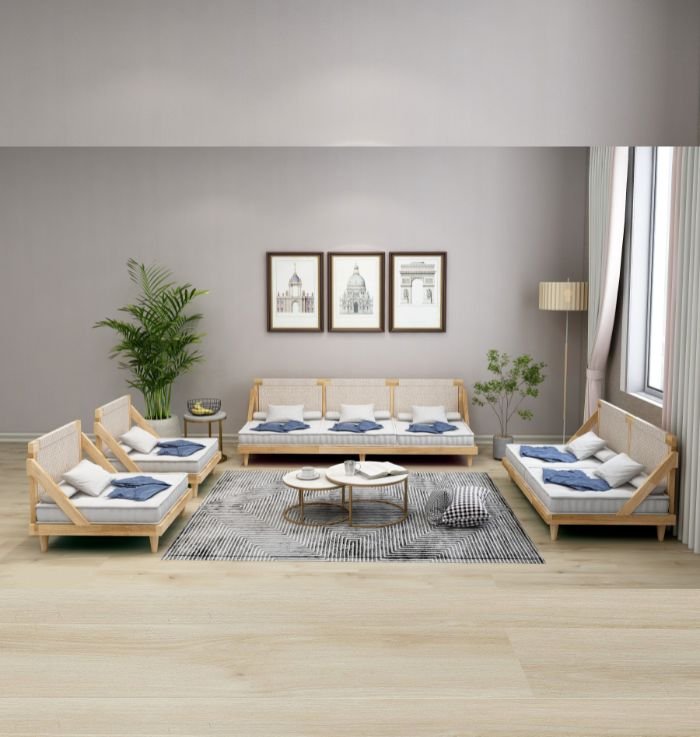 6 seater wooden sofa set, 7 seater sofa set