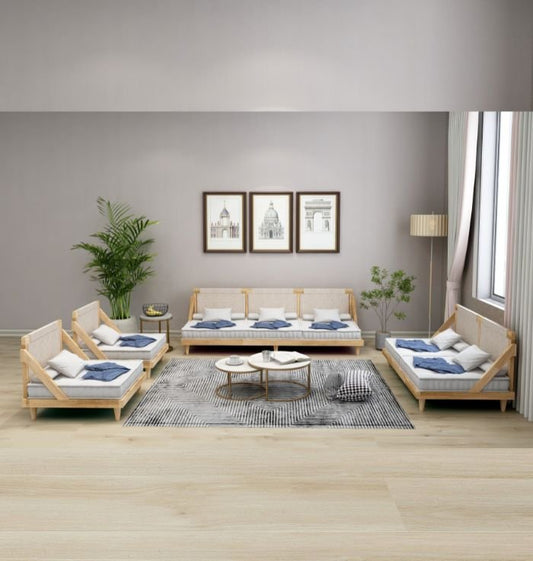 6 seater wooden sofa set, 7 seater sofa set