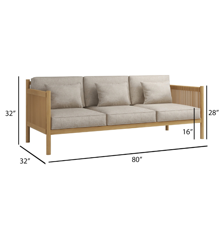 Urban den Bunai full 3 Seater Sofa Set | Customize Sofa