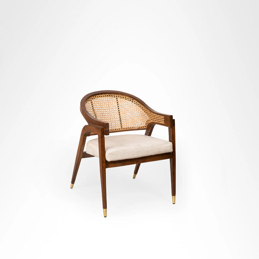 Brune cane urban den Solid wood Chair