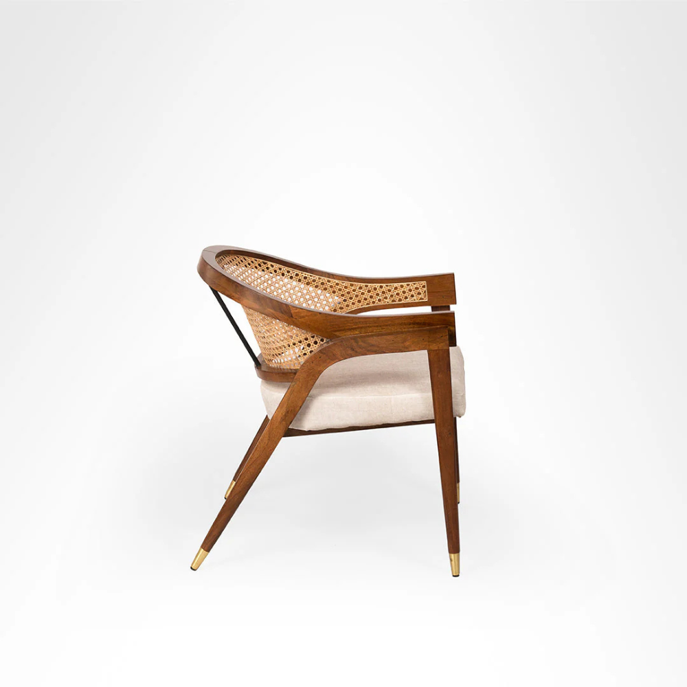 Brune cane urban den Solid wood Chair