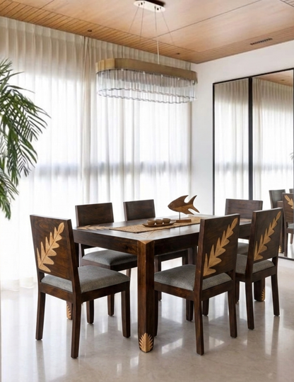 Fern Solid Wood 4, 6 Seater Dining chair  Set