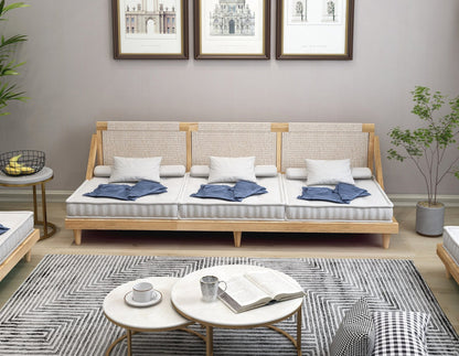Urban Den Boho Paradise Full 3 Seater Wooden Sofa