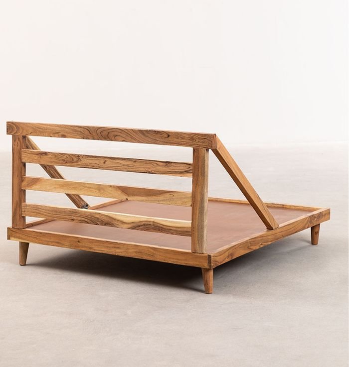 Foldable and Compact Wooden Pallet Sofa In Solid Wood