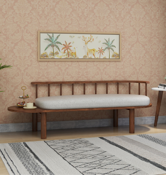 Urban Czar 2 Seater Wooden Bench - Urban den.in