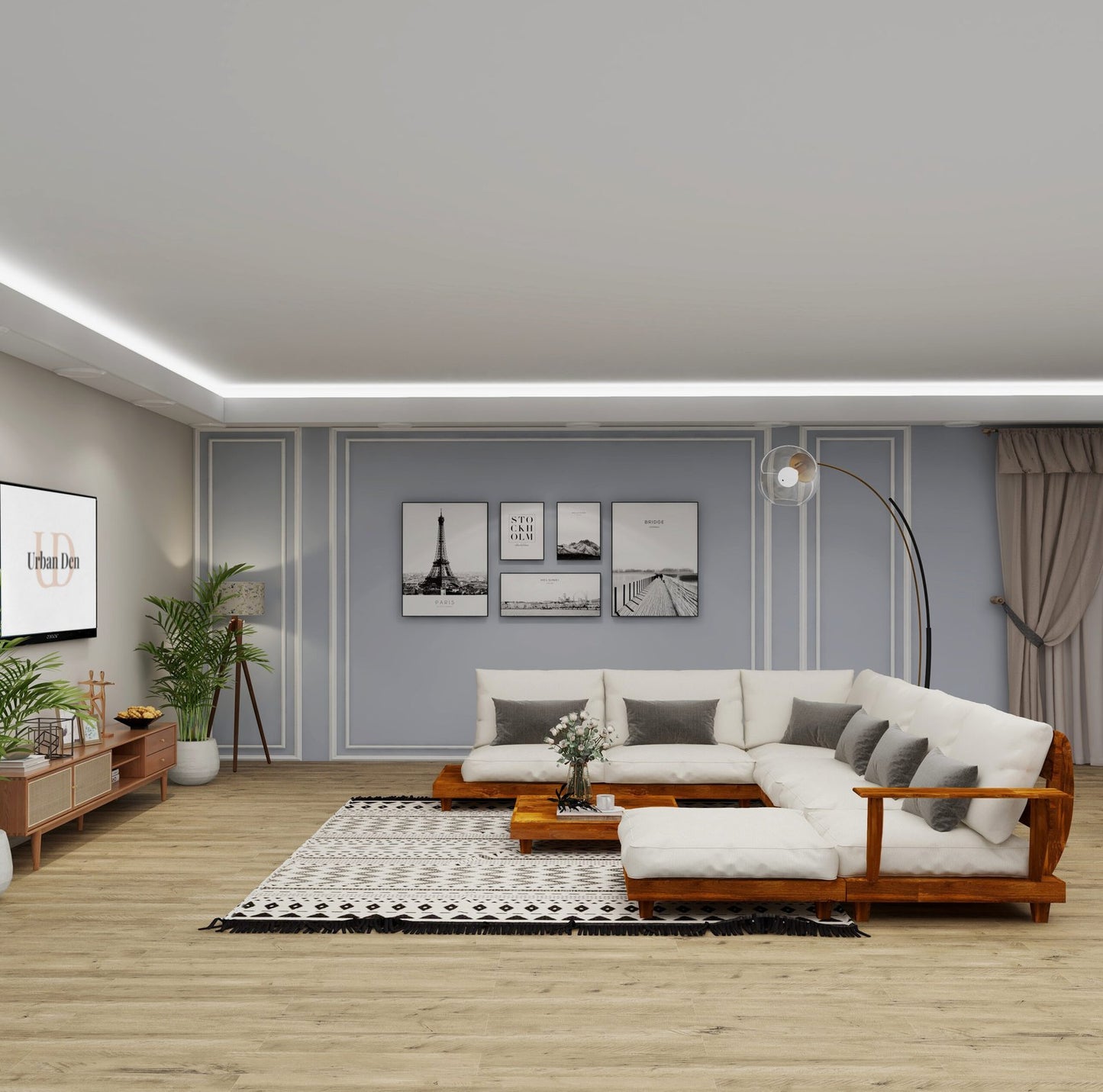 Urban Single Seater Peninsula Sofa | Single Seater Sofa / Customize Sofa