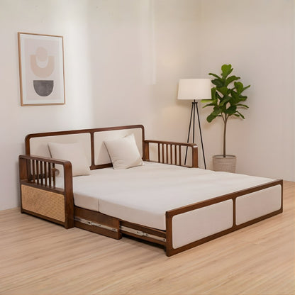 Orchid solid  Wood Sofa Cum Bed