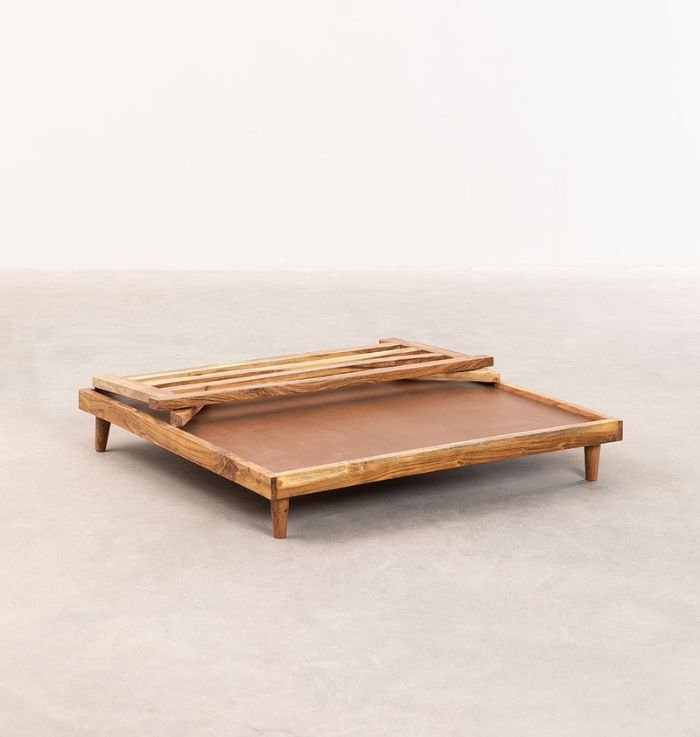 Foldable and Compact Wooden Pallet Sofa In Solid Wood