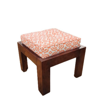 Solid Wood Low Seating Dining Table With 4 Stools