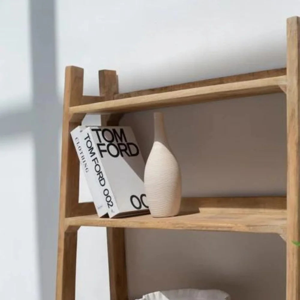 Urban Den Solid Wood Ladder Bookcase