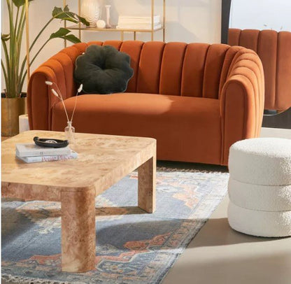 Juliette Tufted Velvet Love Seat
