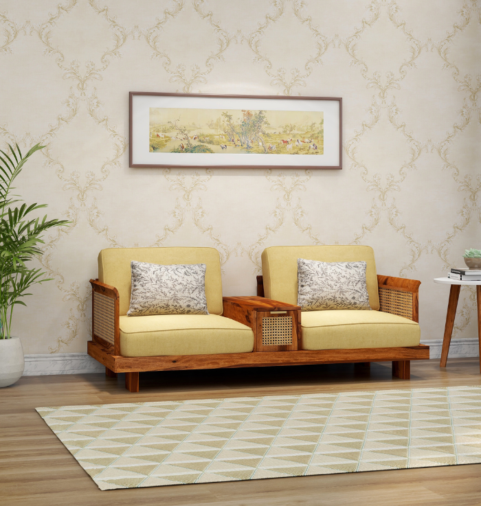 Urban Sheesham Wood Coffee Couch Set