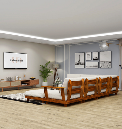 Urban Peninsula l shaped Sectional Sofa Set