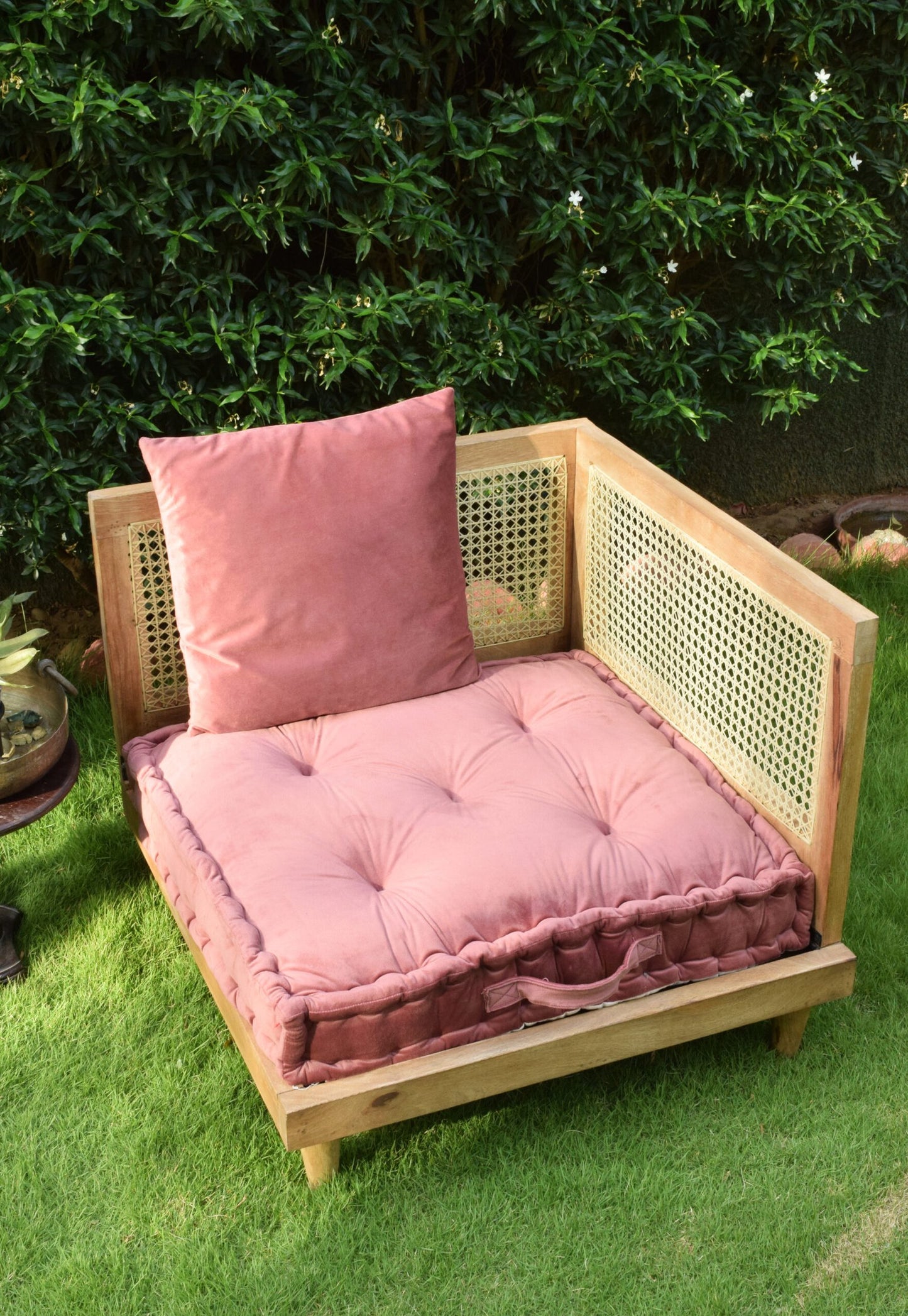 Urban Escape - Rattan Solid Wood Corner Sofa Specially For Corner Area