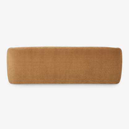 3-Seater Velvet Sofa – Camel Colour, Contemporary Style