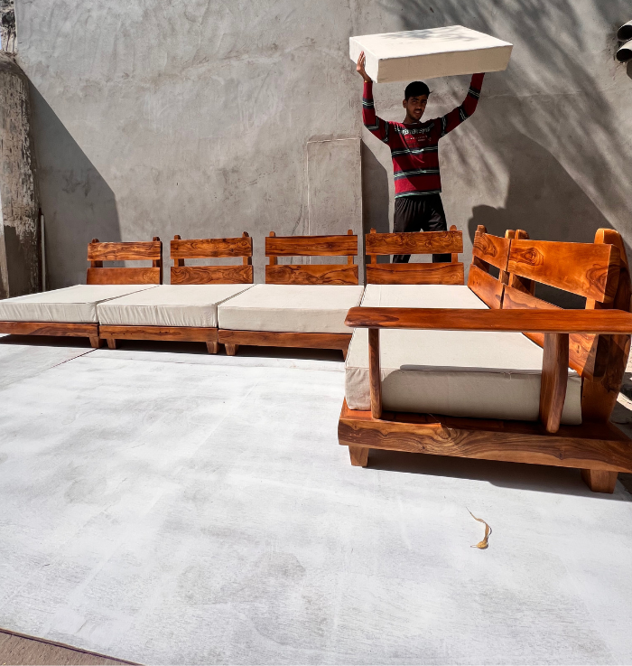 Urban Peninsula l shaped Sectional Sofa Set