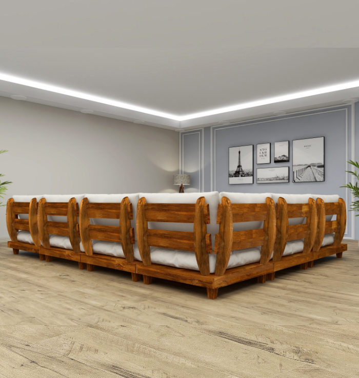 Urban Peninsula l shaped Sectional Sofa Set