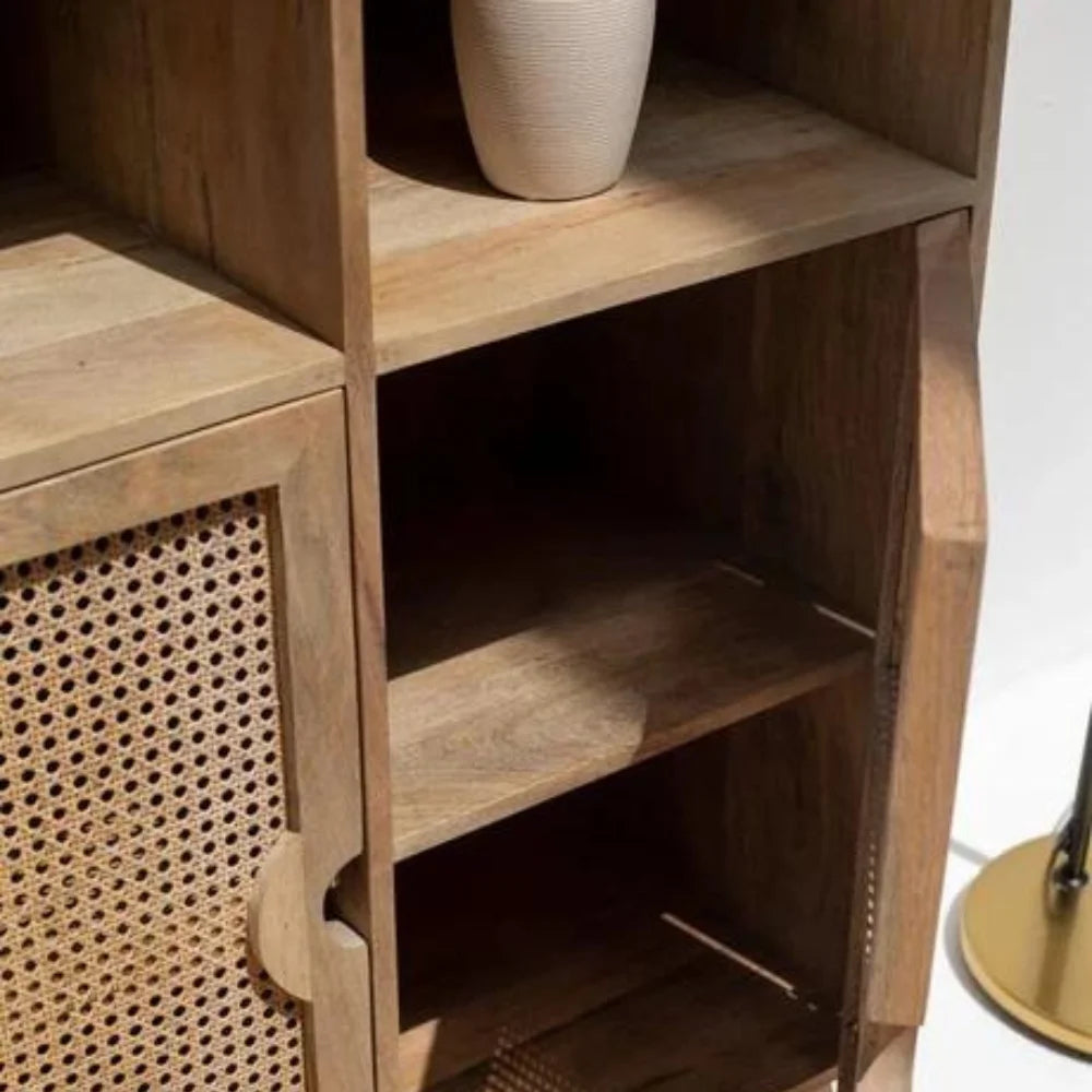 Urban Den Rattan Door Display Cabinet