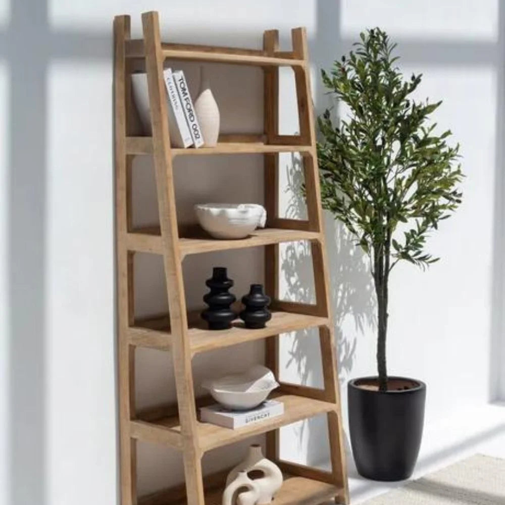 Urban Den Solid Wood Ladder Bookcase