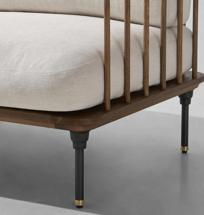 Urban Den Venus Wood 3 Seater Sofa | Customize Sofa