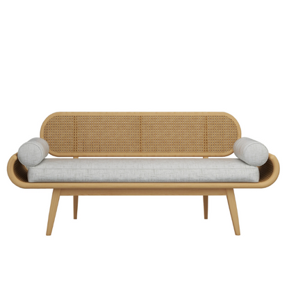 Vintage Urban 2 Seater Cane Bench