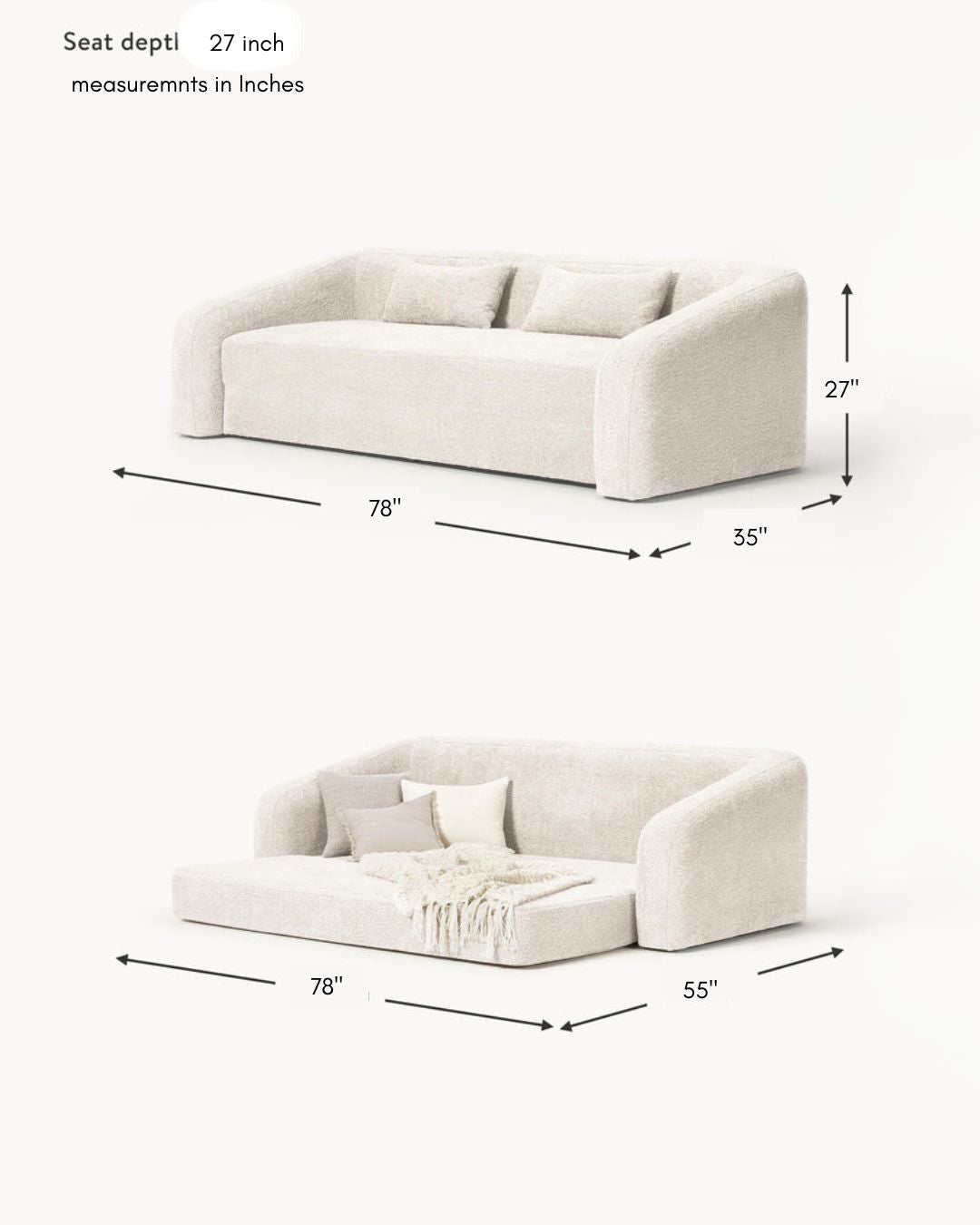 Urban Den Teddy Sofa bed