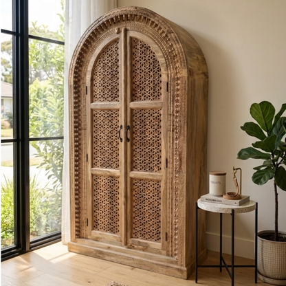 Urban Heritage carved solid wood Cabinet