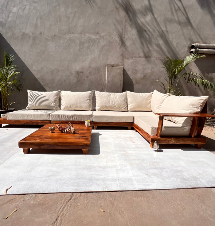 Urban Peninsula l shaped Sectional Sofa Set