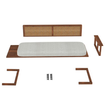 Urban Den 3 Seater Wooden Bench