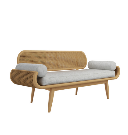Vintage Urban 2 Seater Cane Bench