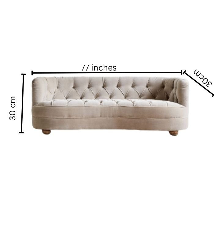 Urban Den Classic Chester Sofa - Elegant and Timeless Design