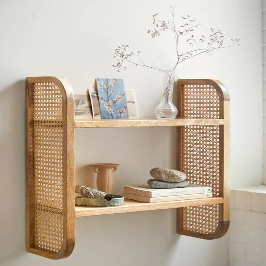 wooden wall shelf