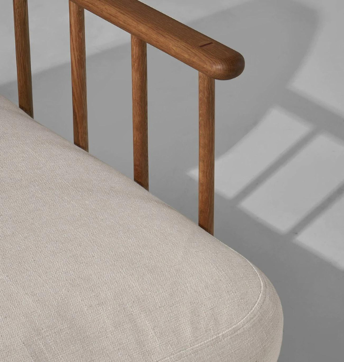 Urban Den Venus Wood 3 Seater Sofa | Customize Sofa