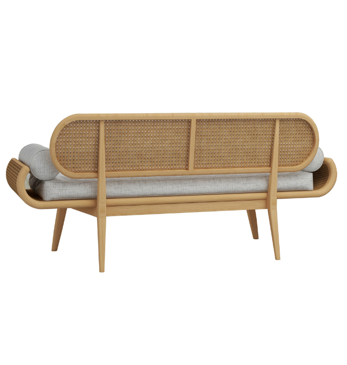 Vintage Urban 2 Seater Cane Bench