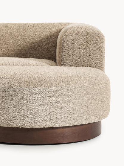 Modular corner sofa in Teddy bouclé