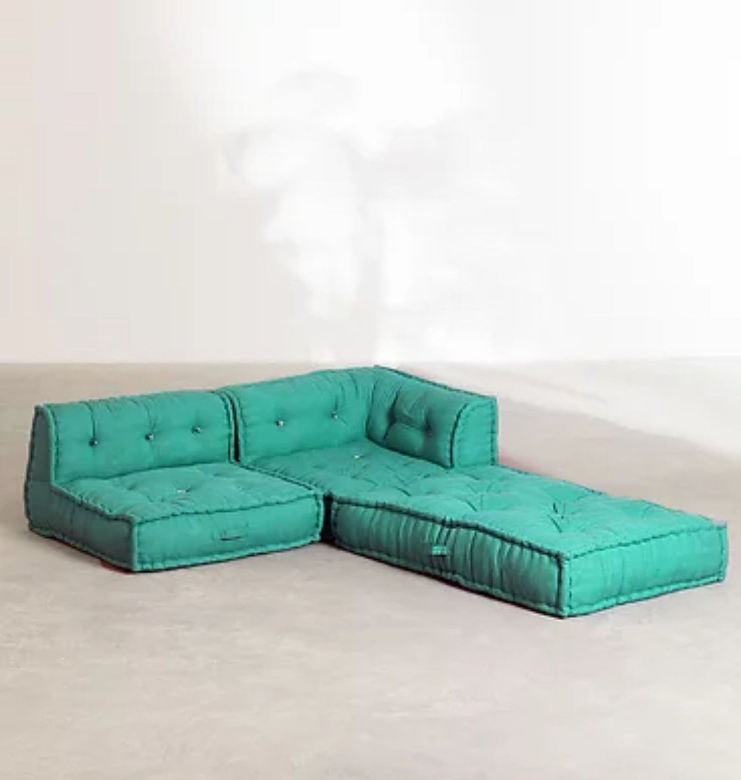 Full Set Floor Seating Sofa In Yellow Color | Floor Sofa Set