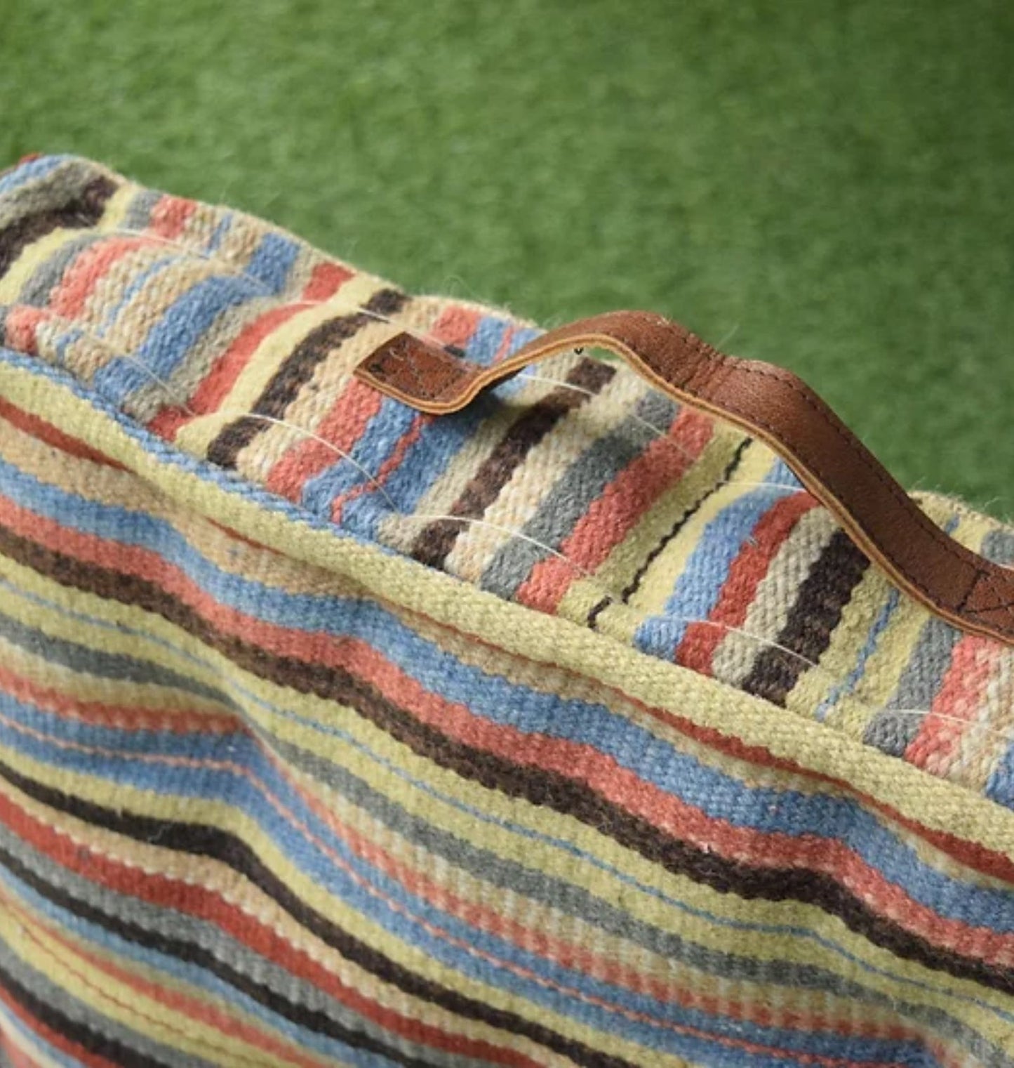 Multi color striped Floor Cushion Pad For Home