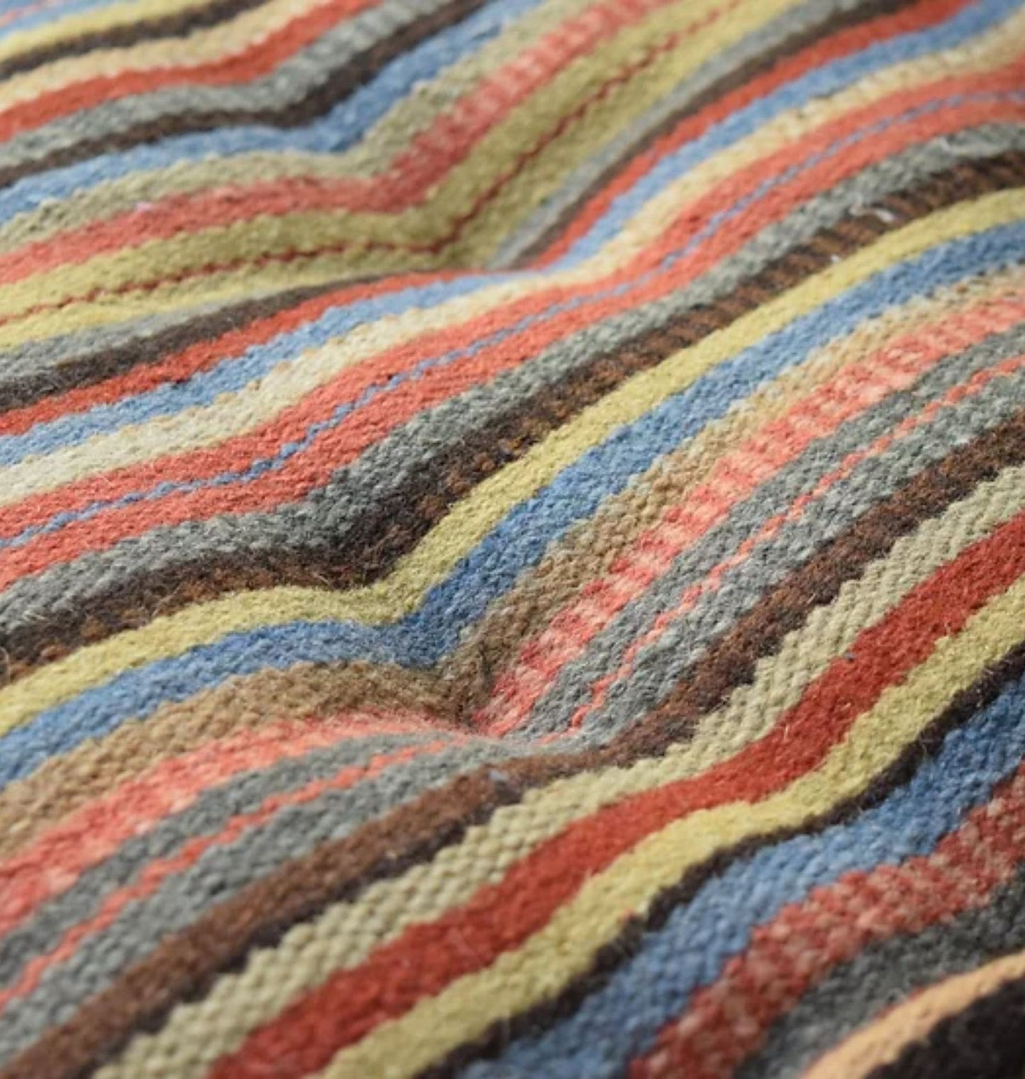 Multi color striped Floor Cushion Pad For Home