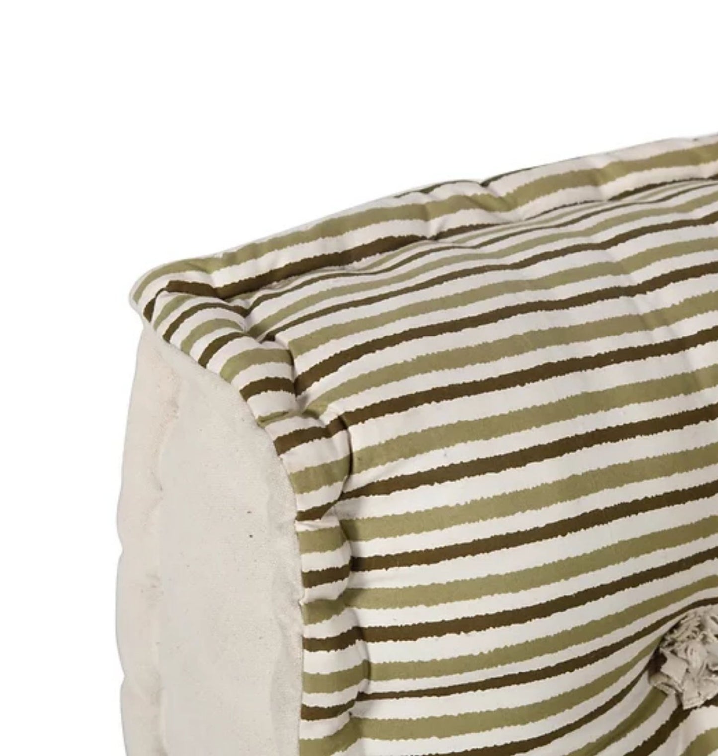 Striped Floor Sofa Block Print Attached