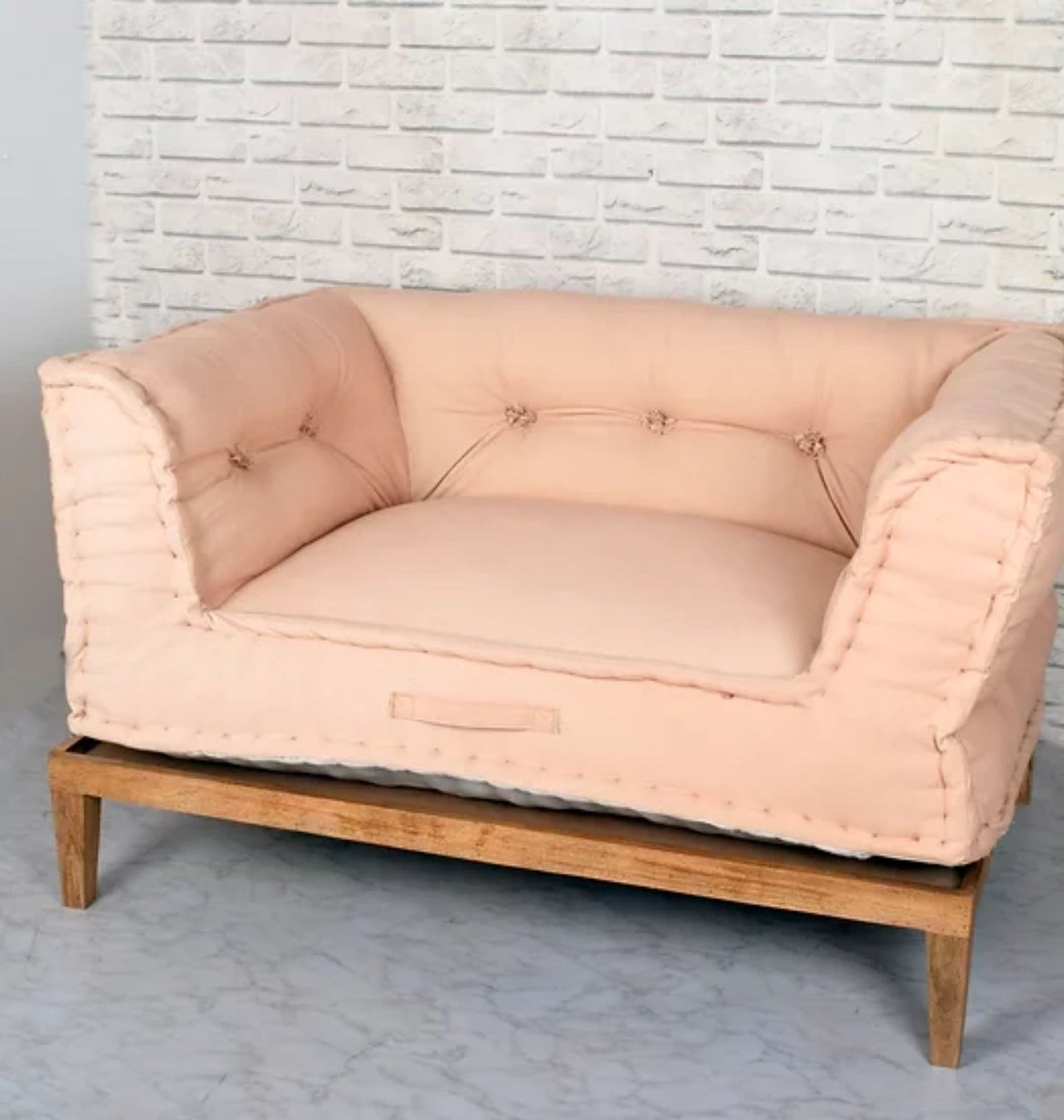 Modular Urban Sofa With Foot Rest In Solid Wood