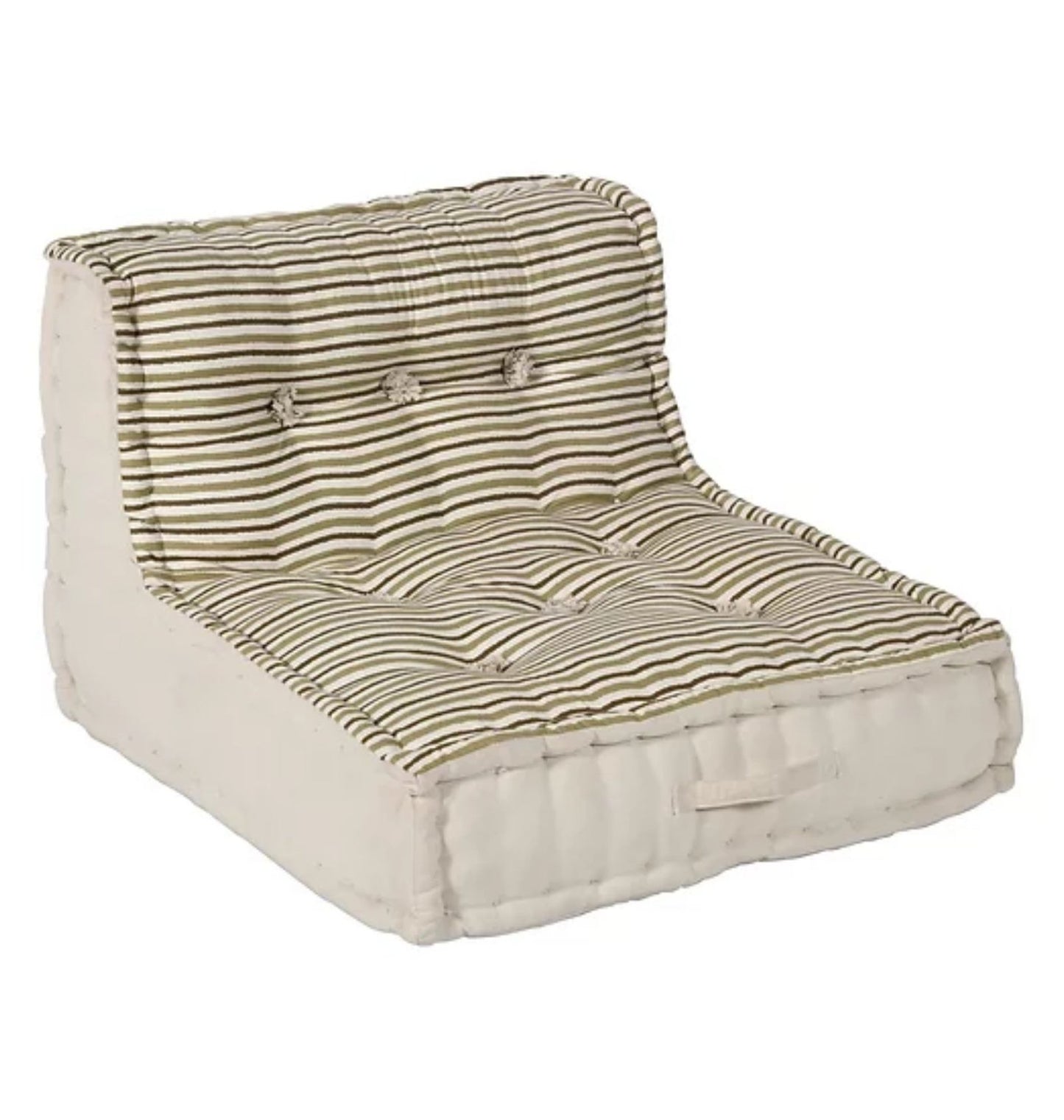 Full Set Floor Sofa Striped Seating In Striped Pattern