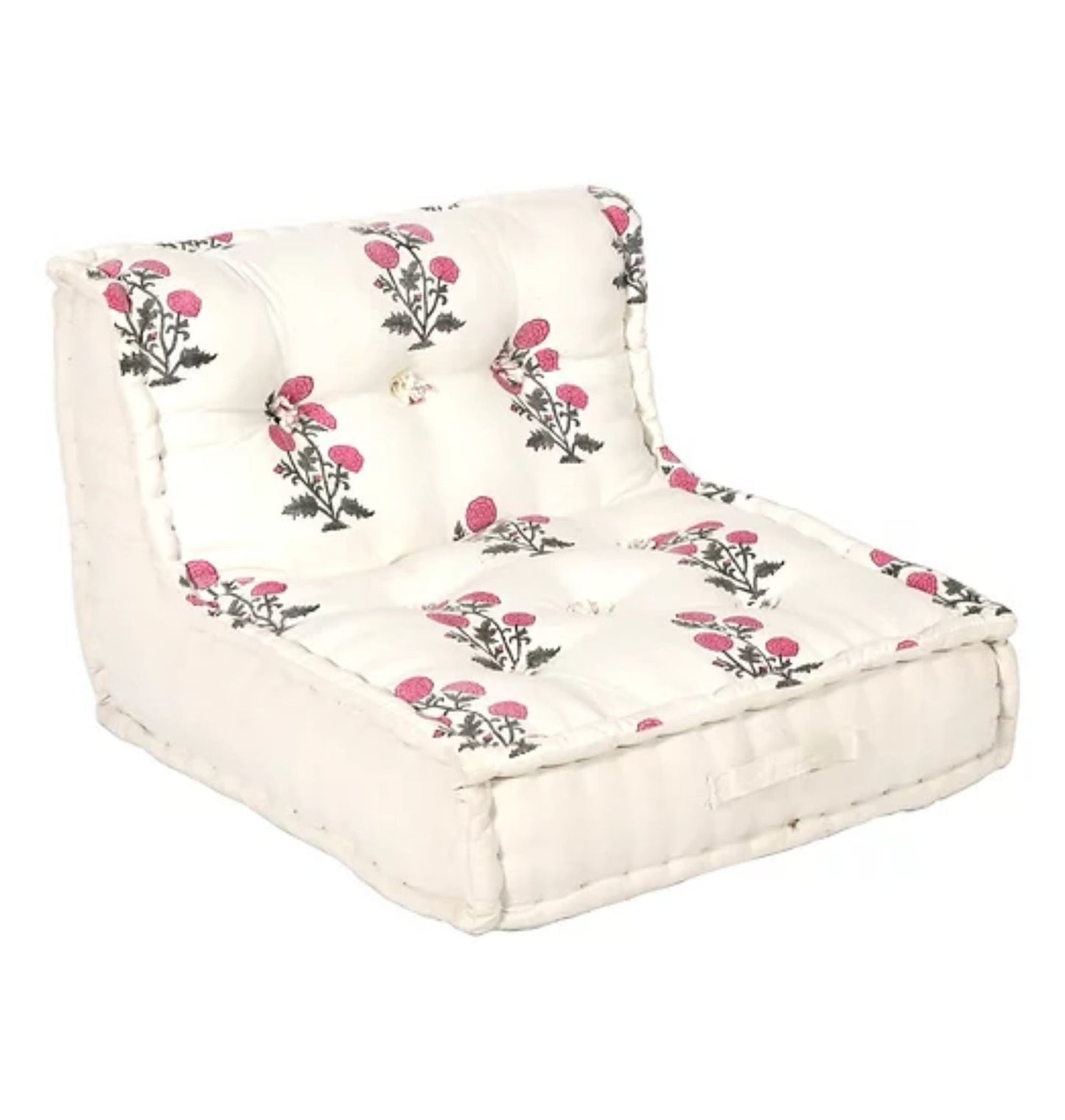 Full Set Floor Sofa In Flower Printed Design | Floor Seating Sofa