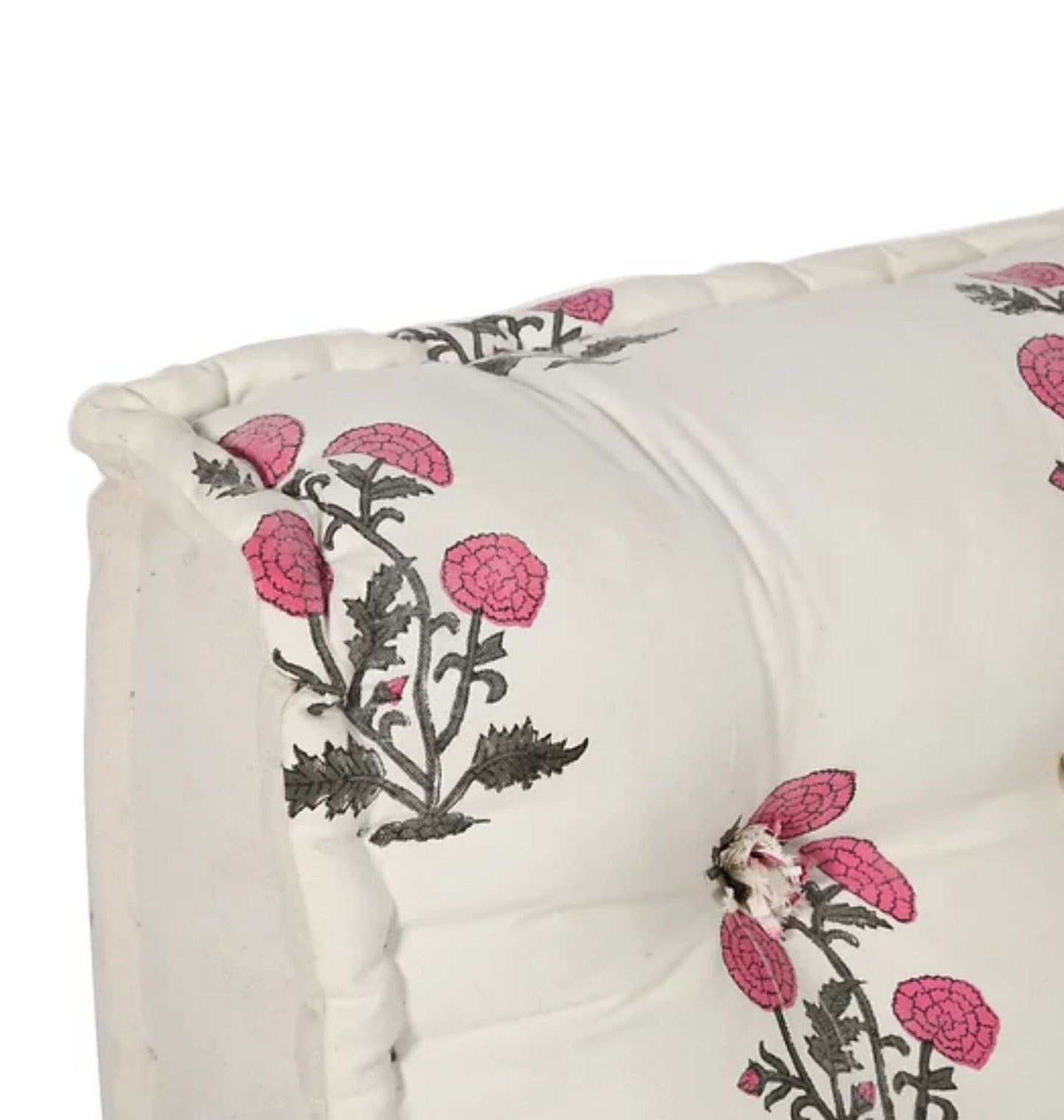 Full Set Floor Sofa In Flower Printed Design | Floor Seating Sofa