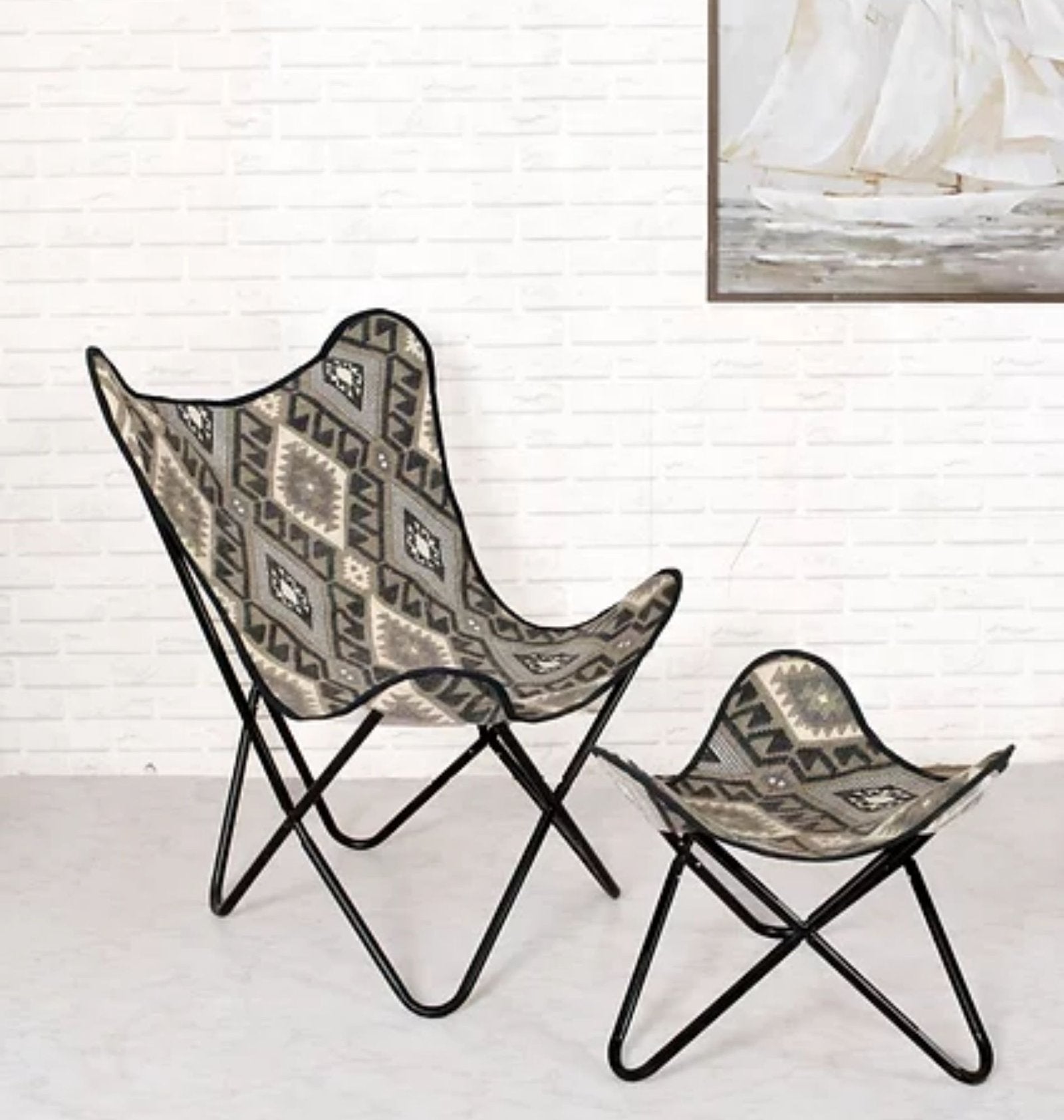 knockdown butterfly chair